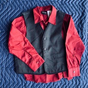 Boy dress shirt and vest size 6